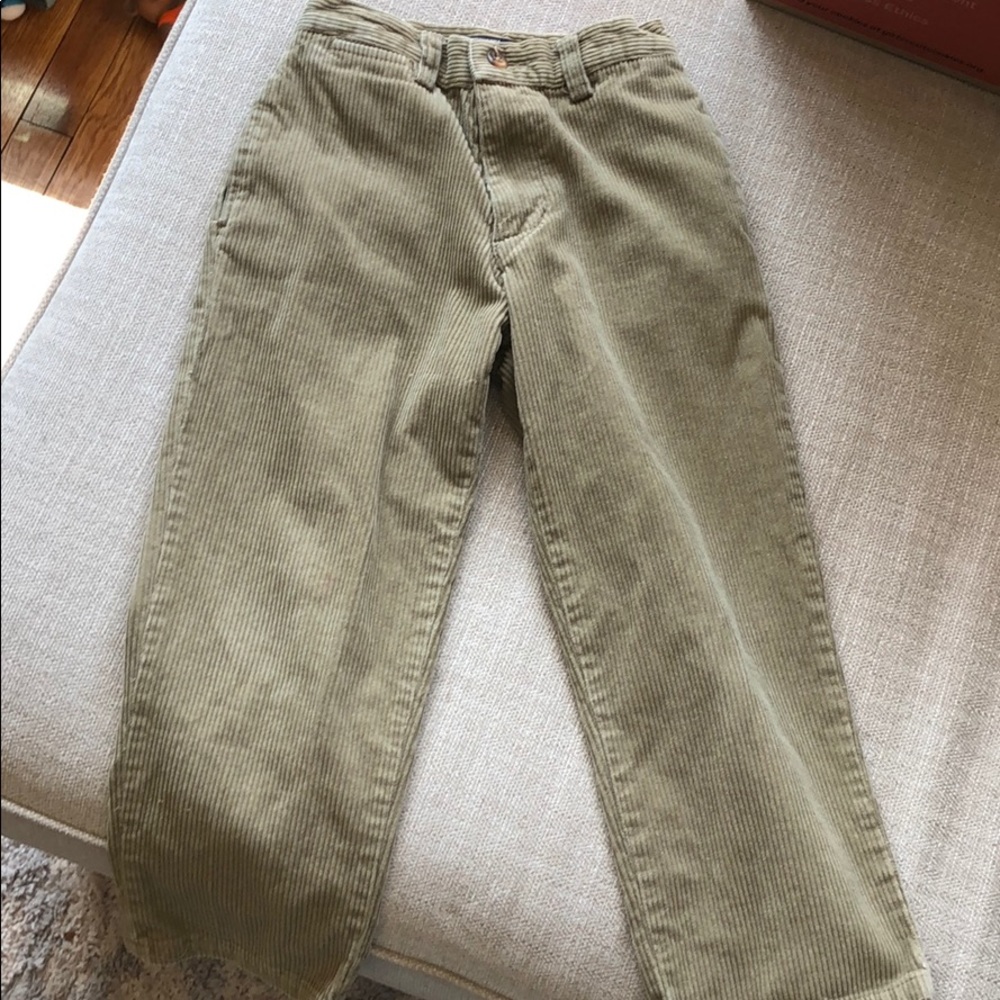 Boys polo pants corduroy 6 tan heavy
